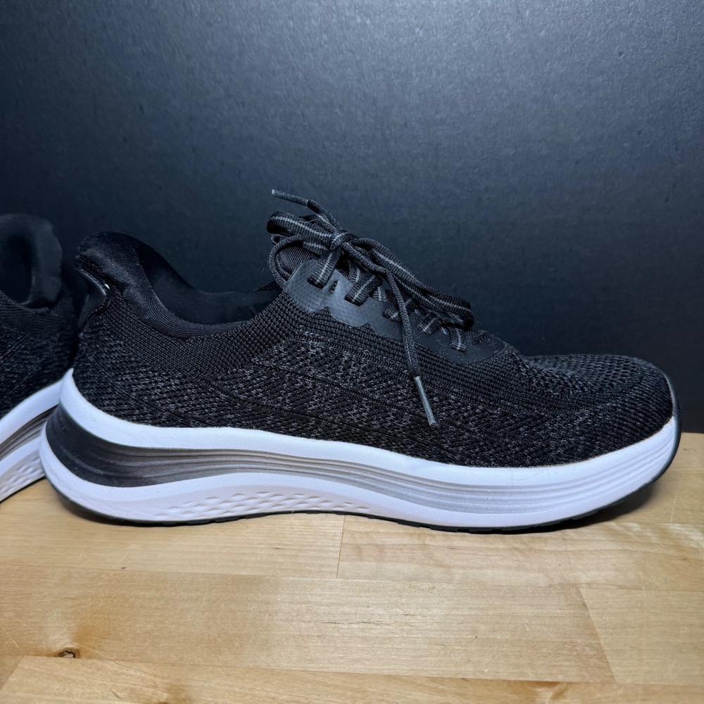 OrthoFeet 80023 Womens Black Knit Athletic Walking Sneakers Size 8 B Medium - Picture 9 of 10